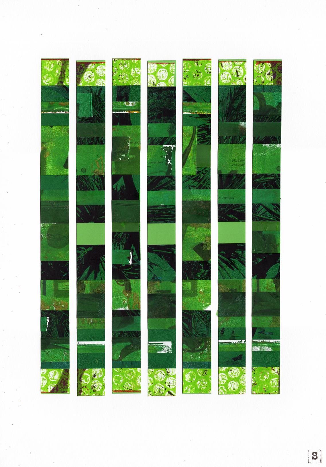 green three collage samserif